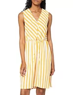 Sukienki - SELECTED FEMME Sukienka damska, Wielokolorowy (Radiant Yellow Stripes: Śnieżnobiały), 38 - miniaturka - grafika 1