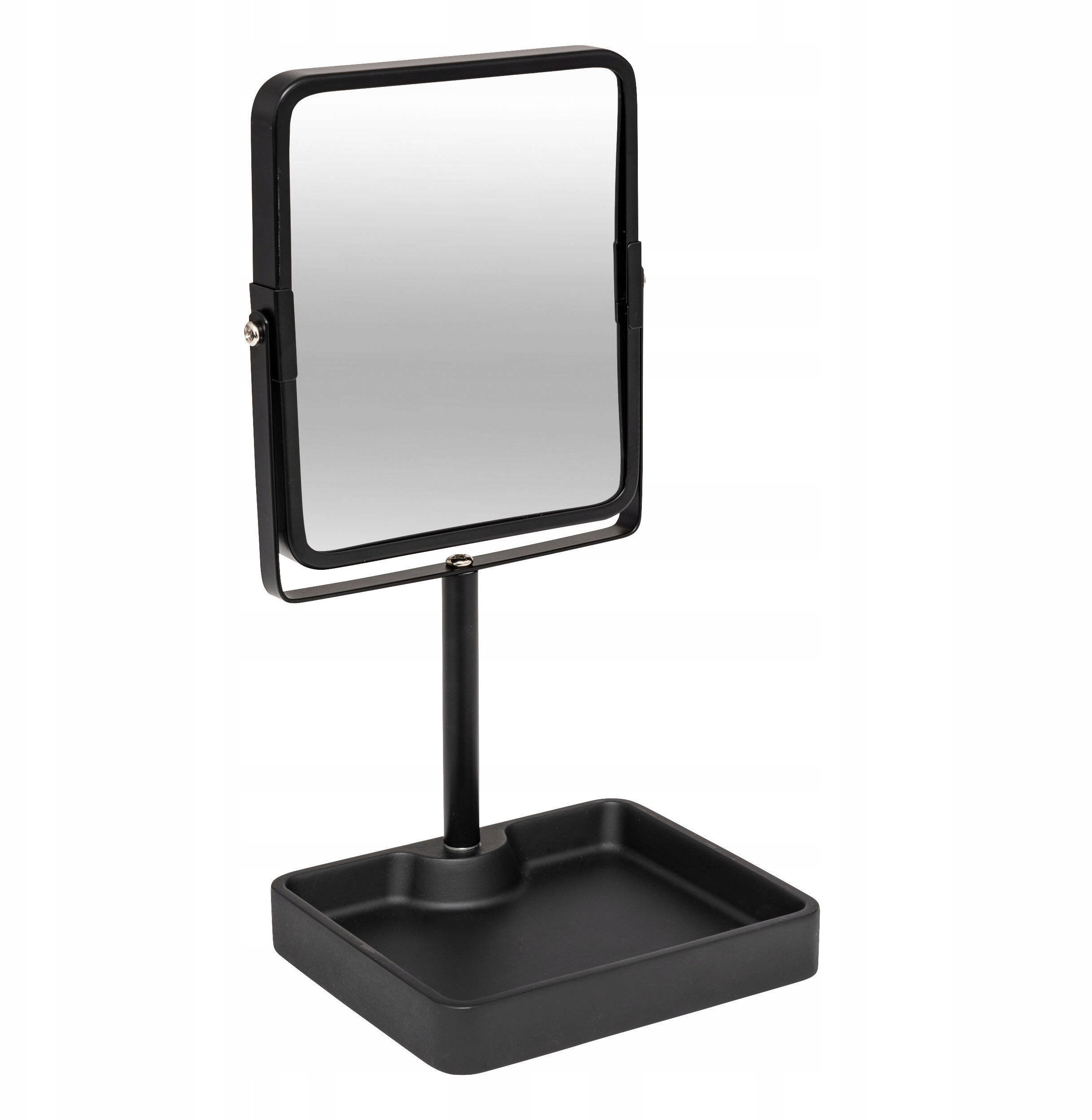 Lusterko kosmetyczne obrotowe PIER z miejscem na biżuterię, 15,2 x 30 cm