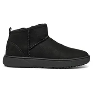 Botki damskie - Geox J THELEVEN Girl C Botki, czarne, 37 EU, Czarny, 4.5 UK - miniaturka - grafika 1