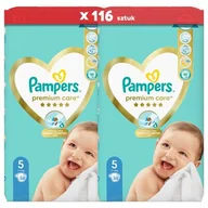 Pieluchy - Pieluchy PAMPERS Premium Care Rozmiar 5 (116 szt.) - miniaturka - grafika 1