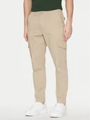 Spodnie męskie - Only & Sons Spodnie materiałowe 22025431 Beżowy Tapered Fit - miniaturka - grafika 1