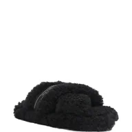 Kapcie damskie - Tommy Hilfiger Obuwie domowe SHERPA FUR HOME SLIPPERS STRAPS - miniaturka - grafika 1