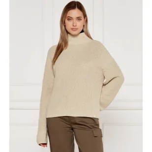 CALVIN KLEIN JEANS Półgolf Loose fit - Swetry damskie - miniaturka - grafika 1