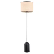 Lampy stojące - Lampa stojąca ASPEN E27 - czarny/rattan - miniaturka - grafika 1