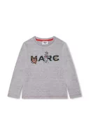 Bluzki dla dziewczynek - Marc Jacobs longsleeve bawełniany dziecięcy x Looney Tunes kolor szary z nadrukiem - miniaturka - grafika 1