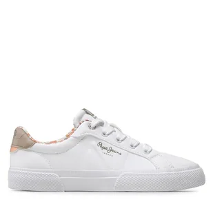 Sneakersy Pepe Jeans Kenton Flag G PGS30568 Biały - Buty dla dziewczynek - miniaturka - grafika 1