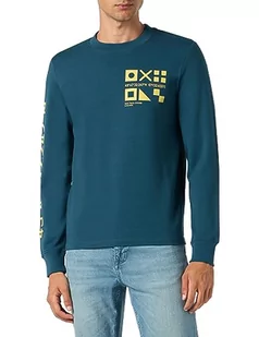 s.Oliver Bluza męska, Niebieski zielony, XL - Bluzy męskie - miniaturka - grafika 1