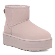 Botki damskie - UGG Botki Damskie Classic Mini Platform Pale Smoke-38 - miniaturka - grafika 1