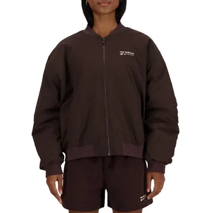Kurtka New Balance WJ33507KCF - brązowa - Kurtki i kamizelki sportowe damskie - miniaturka - grafika 1