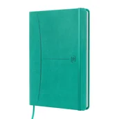 Notesy i bloczki - Oxford Art. Pap, Notatnik w kropki Signature Oxford A5 kropki, turkusowy, 104 kartki - miniaturka - grafika 1