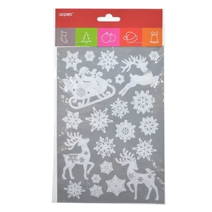 Naklejka elektrostatyczna świąteczna mix biały - Ozdoby bożonarodzeniowe - miniaturka - grafika 1