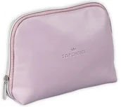 Kosmetyczki, organizery i kuferki - TOP CHOICE Kosmetyczka Leather Liliowa 18x14x6 cm - miniaturka - grafika 1