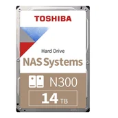 Dyski serwerowe - Dysk toshiba n300 hdwg51eezsta 14tb 3,5" 7200 512mb sata iii nas retail HDWG51EEZSTA - miniaturka - grafika 1