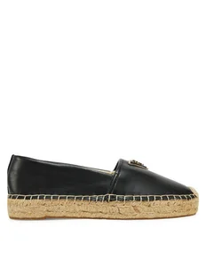 Guess Espadryle FLJLND LEA14 Czarny - Espadryle damskie - miniaturka - grafika 1