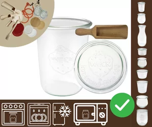 Słoiki WECK / szklane wieko, miarka słoik 850ml MOLD / Wamar-Sosenka - Pojemniki kuchenne Słoiki WECK / szklane wieko, miarka słoik 850ml MOLD / Wamar-Sosenka - Pojemniki kuchenne - miniaturka - grafika 1