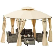 Pawilony ogrodowe - Pawilon ogrodowy PATIO Utah 48175 Ecru - miniaturka - grafika 1