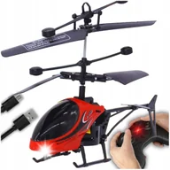 Zabawki zdalnie sterowane - HELIKOPTER ZDALNIE STEROWANY SAMOLOT RC ŚMIGŁOWIEC NA PILOT LED USB PREZENT - miniaturka - grafika 1