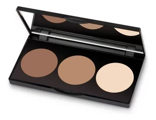 Golden Rose Contour Powder paleta do konturowania twarzy 3 x 3,5g - Bronzery i konturowanie twarzy - miniaturka - grafika 2