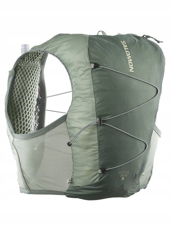Kamizelka Do Biegania Salomon Active Skin 8 Plecak Zielony