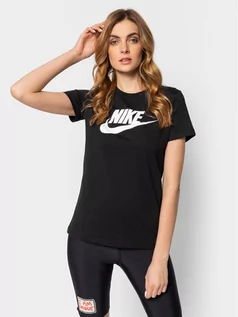 Koszulki i topy damskie - Nike T-Shirt Essential Icon BV6169 Czarny Regular Fit - grafika 1