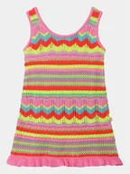 Sukienki i spódniczki dla dziewczynek - Billieblush Sukienka letnia U20354 Kolorowy Regular Fit - miniaturka - grafika 1
