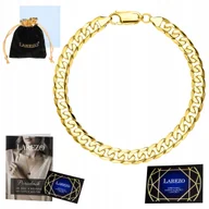 Bransolety męskie - Bransoletka Złota Męska Pancerka Klasyczna Kubańska Cuban Pełna Gruba 6 mm - miniaturka - grafika 1