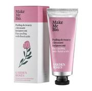 Peelingi i scruby do twarzy - Make Me Bio Garden Roses peeling do twarzy z kwasami kwiatowymi 40ml - miniaturka - grafika 1