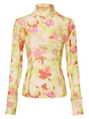 Koszulki i topy damskie - HUGO Damska koszulka z długim rękawem - Deuphoria Kobiety Sztuczne włókno wielokolorowy|beżowy|zielony|wyrazisty róż wzorzysty, S - miniaturka - grafika 1