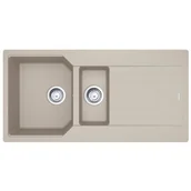 Zlewozmywaki - Franke Urban UBG 651-100 GSC Zlewozmywak granitowy półtorakomorowy 100x50 cm orzechowy 114.0687.299 - miniaturka - grafika 1