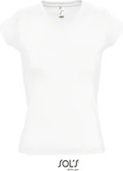 Koszulki i topy damskie - SOLs 11388 Koszulka damska V-Neck Moon - Kolor: Biały - Rozmiar: 3XL - miniaturka - grafika 1