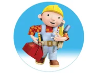 Ciasta i półprodukty do ciast - Dekoracyjny opłatek tortowy Bob Budowniczy - 20 cm - miniaturka - grafika 1