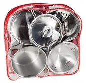 Zabawki AGD - Garnki Metalowe Dla Dzieci Rękawica 12 el U02 - miniaturka - grafika 1