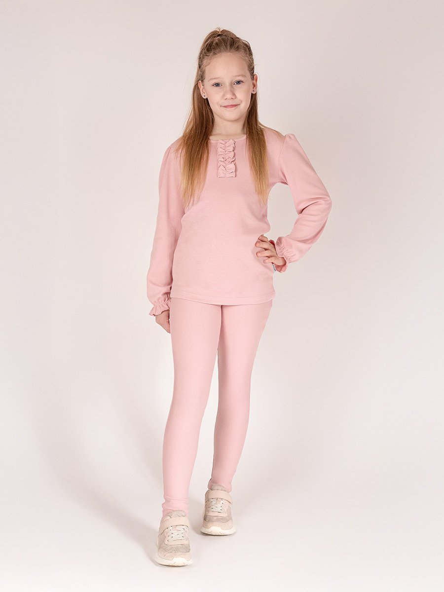 Dziewczęce legginsy dresowe różowe Nicol,r.128