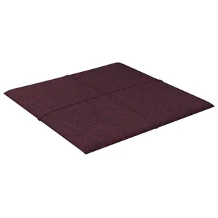 Panele ścienne, 12 szt., fioletowe, 30x30 cm, tkanina, 1,08 m² - Panele ścienne i boazeria - miniaturka - grafika 5