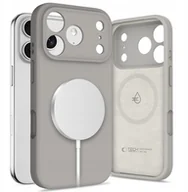 Etui i futerały do telefonów - Etui Tech-Protect Silicone MagSafe do Apple iPhone 17 Pro Max Stone Grey - miniaturka - grafika 1