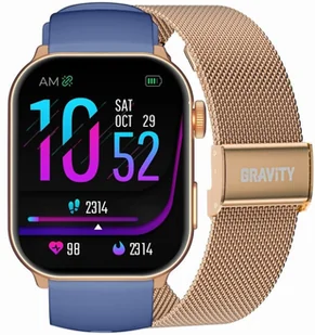 GRAVITY GT28-8 - ROZMOWY BLUETOOTH, DODATKOWY PASEK (sg037g) - Smartwatch - miniaturka - grafika 1