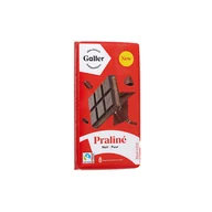Kakao i czekolada - Tabliczka ciemnej czekolady z nadzieniem pralinowym Galler Noir Praline, 180 g - miniaturka - grafika 1