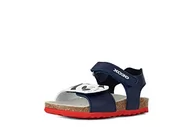 Buty dla chłopców - Geox B CHALKI Boy Sandal, granatowy/biały optyczny, 27 EU, Navy Optic White, 27 EU - miniaturka - grafika 1