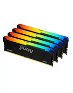 Pamięci RAM - kingston Pamięć DDR4 Fury Beast    RGB  64GB(4*16GB)/3200  CL16 - miniaturka - grafika 1