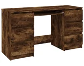 Biurka - Elior Minimalistyczne biurko w kolorze przydymionego dębu N6-E23 - miniaturka - grafika 1