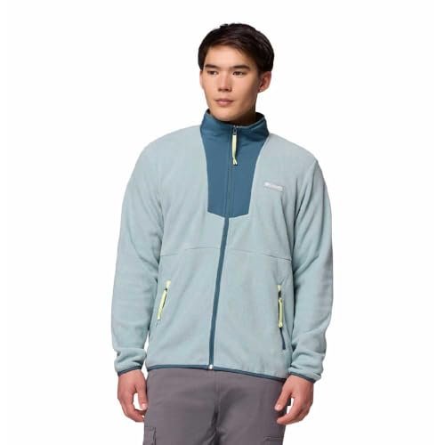 Columbia Sequoia Grove męska kurtka polarowa z zamkiem błyskawicznym na całej długości, niebieski (Crushed Blue), Everblue, XXL