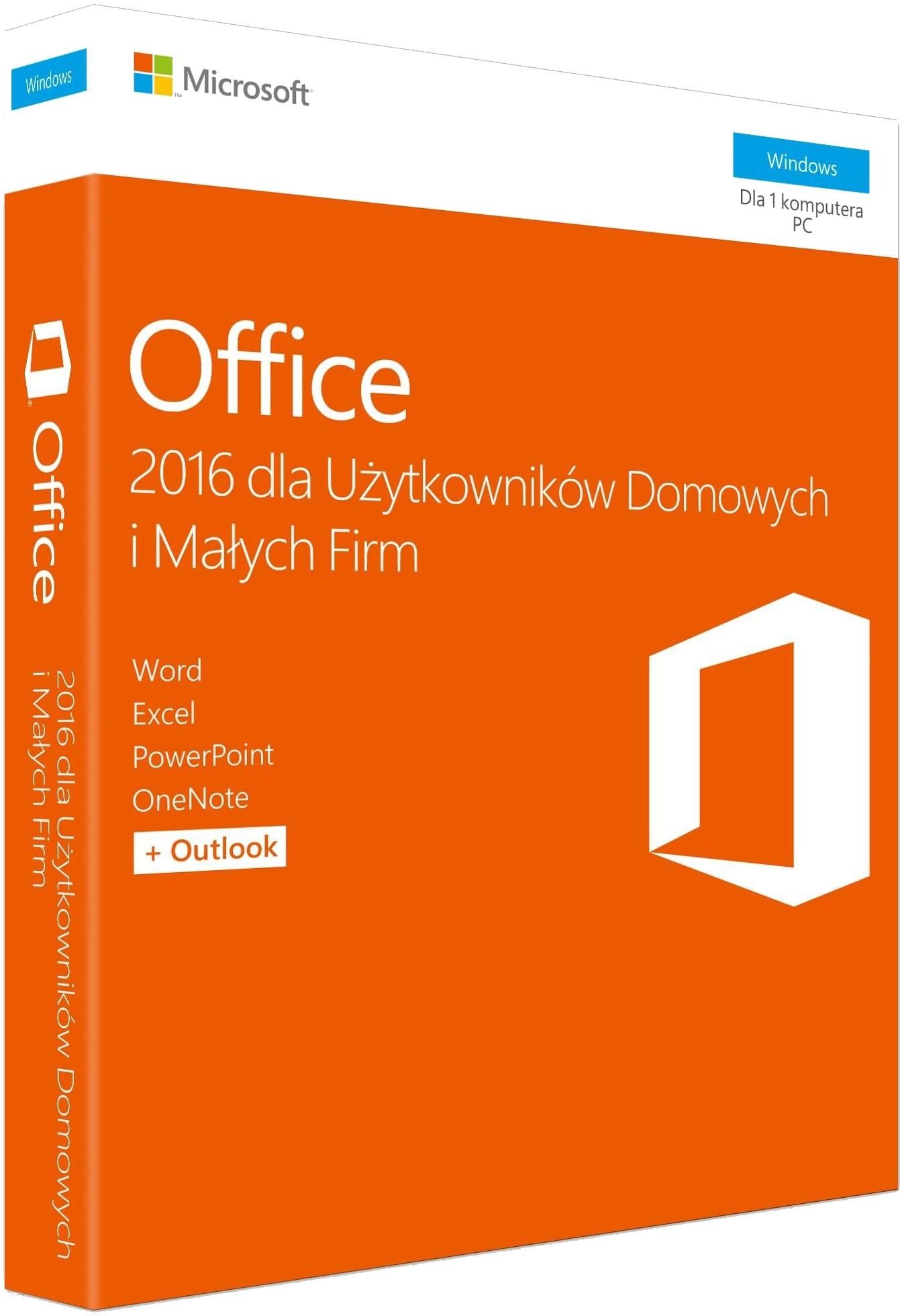 Microsoft Office 2016 dla Użytkowników Domowych i Małych Firm T5D-02826