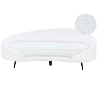 Sofy i kanapy - Sofa boucle biała SAVAR - miniaturka - grafika 1