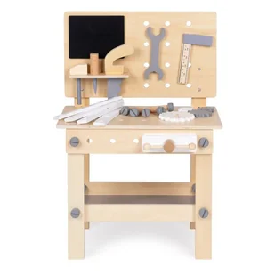 Drewniany Warsztat Dla Dzieci Narzędzia Stolik Ecotoys - Mały majsterkowicz - miniaturka - grafika 1