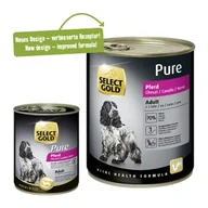 Mokra karma dla psów - SELECT GOLD Pure Adult Konina 6x800 g - miniaturka - grafika 1