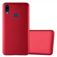 Etui i futerały do telefonów - Pokrowiec Do Samsung Galaxy A10s / M01s w METALLIC CZERWONY Etui TPU Silikon Obudowa Ochronny Case Cover Cadorabo - miniaturka - grafika 1