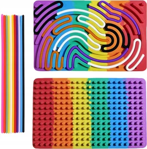ZABAWKA SENSORYCZNA EDUKACYJNA AUTYZM ADHD ŁAGODZĄCA STRES SILIKONOWA TORBA - Zabawki kreatywne - miniaturka - grafika 1