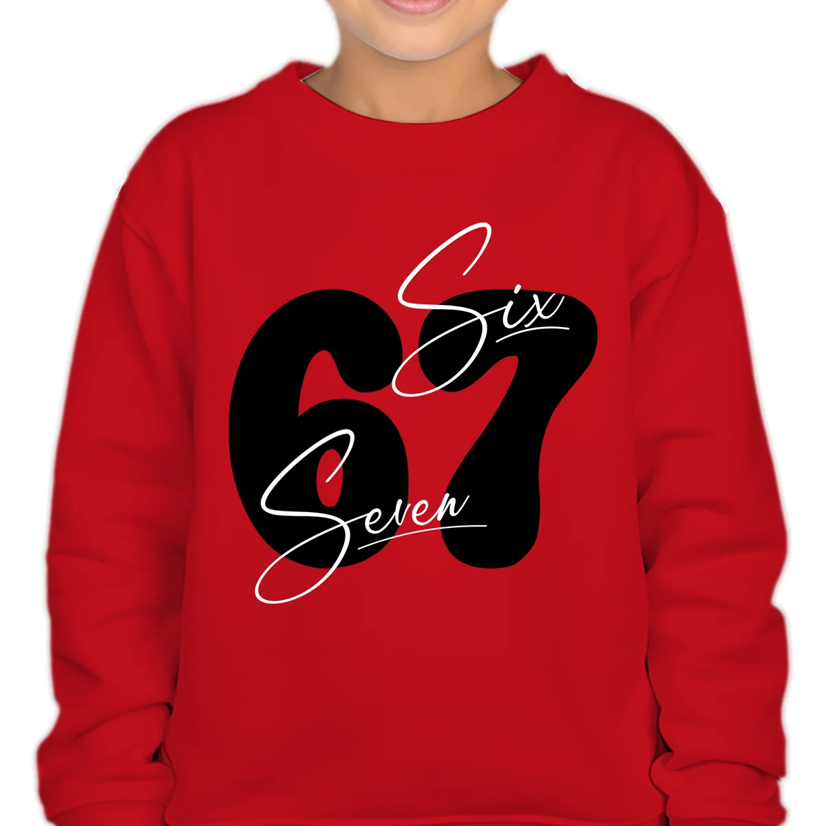 BLUZA DZIECIĘCA JUNIOR CZERWONA PREZENT ŚWIĘTA SIX SEVEN TREND 116cm