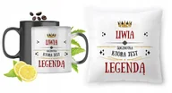 Gadżety dla niej i dla niego - Dla Liwii Zestaw Kubek Magiczny + Poduszka z Nadrukiem ze Zdjęciem - miniaturka - grafika 1