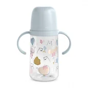 Kubki dla dzieci - SUAVINEX DRUGI KUBEK Z SILIKONOWYM USTNIKIEM BEARS 270ML NIEBIESKI - miniaturka - grafika 1